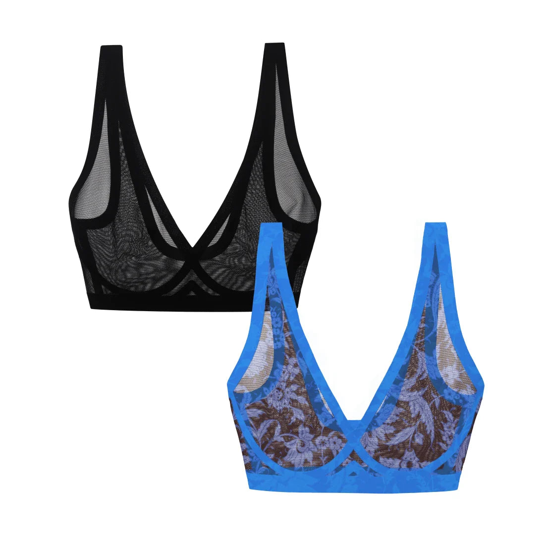 Sienna and Black Sheer Bralette Bundle