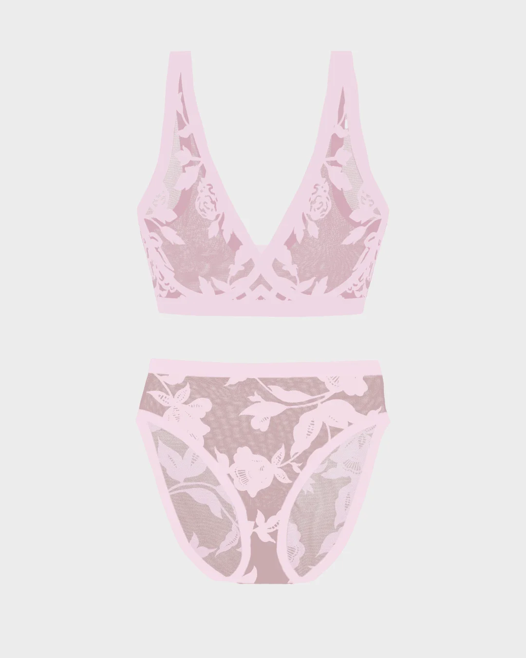 Madam Chic Sheer Bralette and High-Cut Set